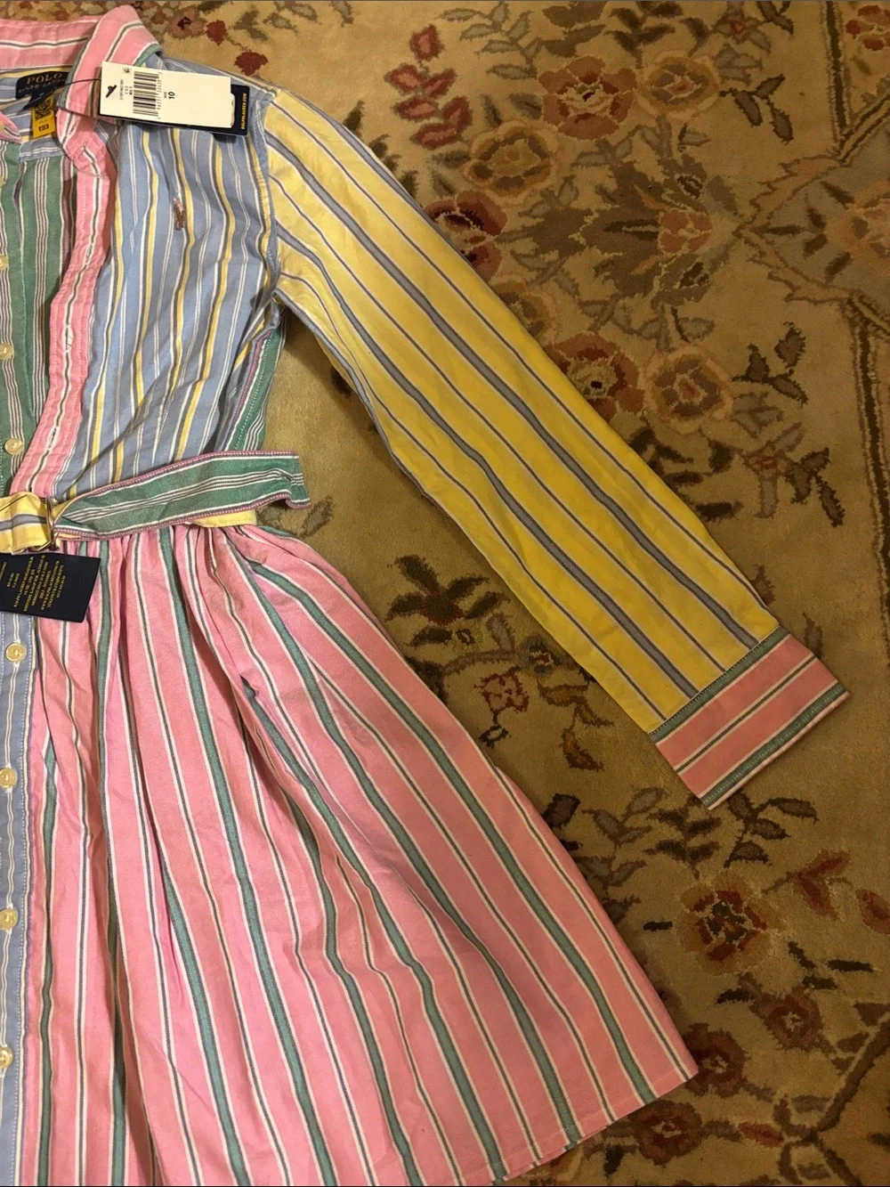 Polo by Ralph Lauren Girls Multicolored Dress
